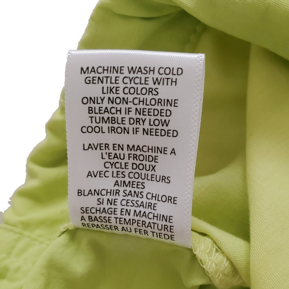 Tinseltown Bright Lime Green Chartreuse Parachute Pants Oversized Y2K Size S - Picture 11 of 16